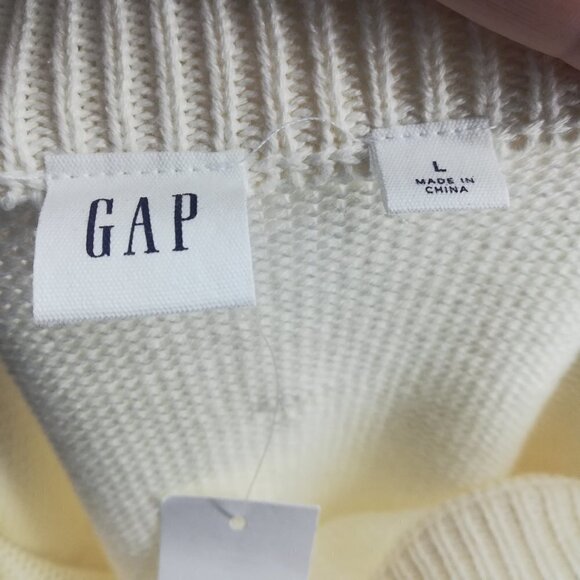 NWT Gap Cream Sweater Size L - Picture 14 of 15